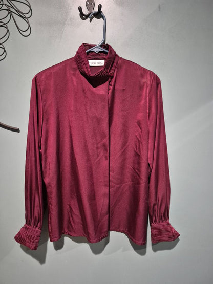 Burgandy  Vintage Pendleton Blouse