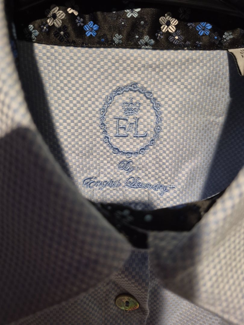 Light Blue English Laundry Long Sleeve Button Shirt, 10
