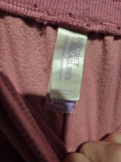 Pink Secret Treasures Velour Jogging/Sleepwear Pants, S