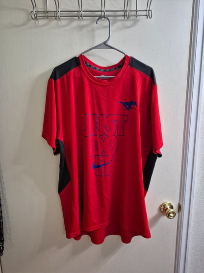 Red Nike Dri-Fit Just Do It T-Shirt, XXL