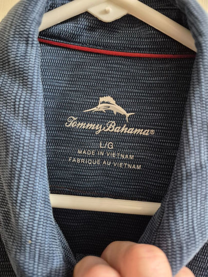 Blue Tommy Bahama Polo Type Shirt, L