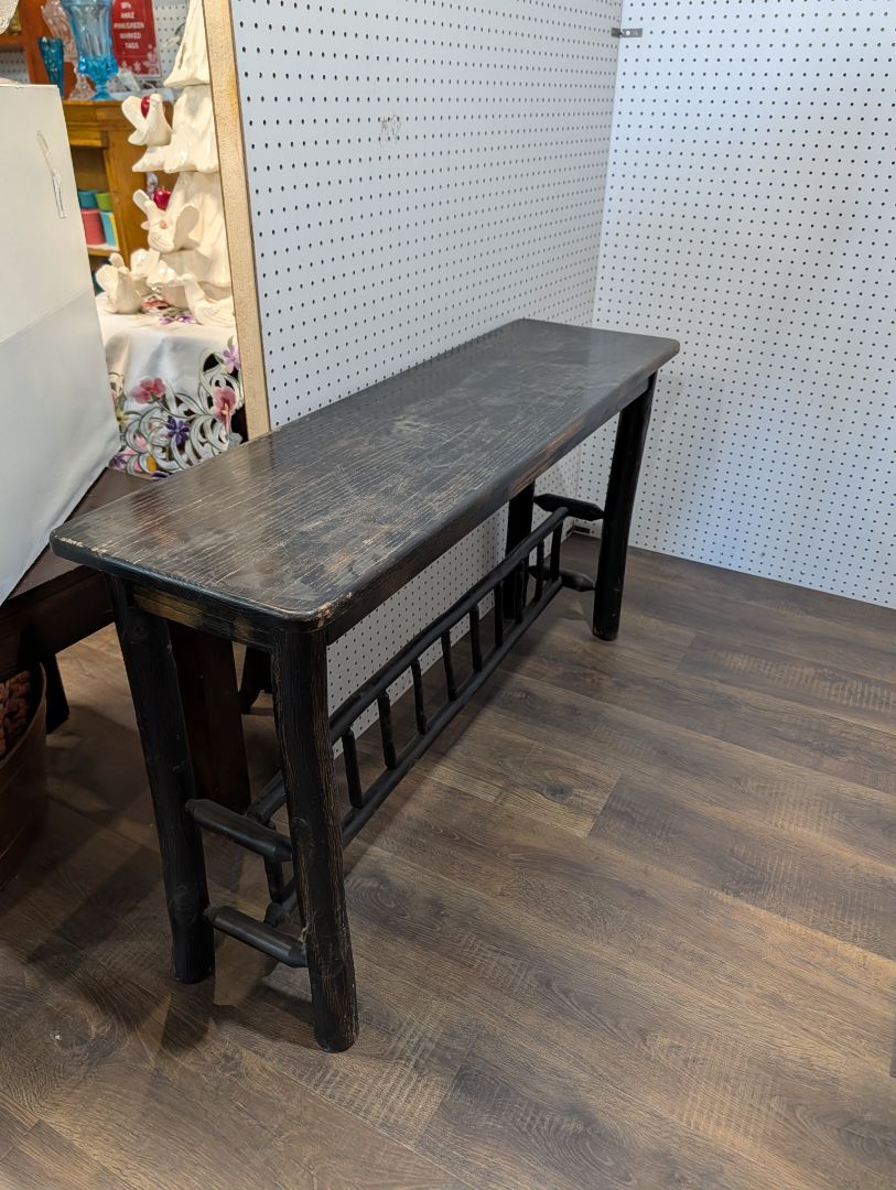 Black sofa table