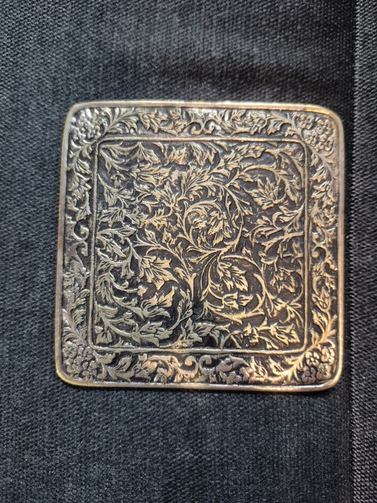 Anthropologie Brass Coaster, 3.75"
