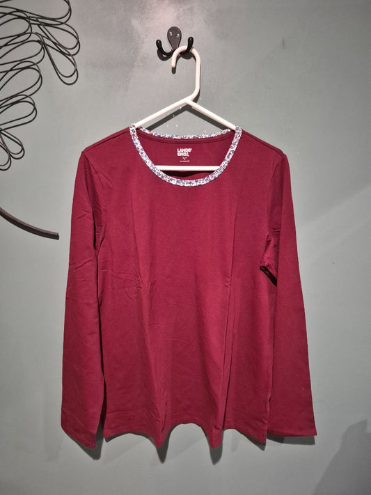 Lands' End Long Sleeve Shirt, XL