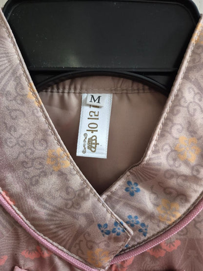 Pink Pattern Chinese-style Stand Collar Vest