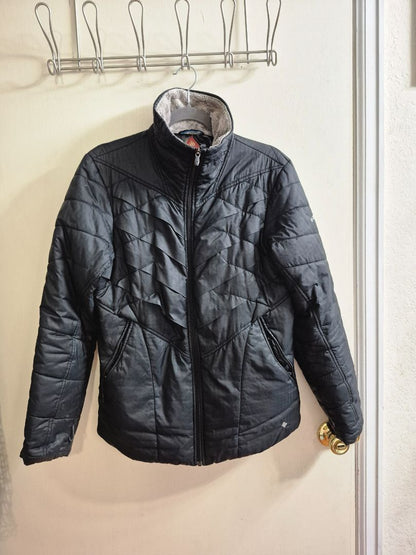 Black Columbia Omni-Heat Puffer Jacket, L