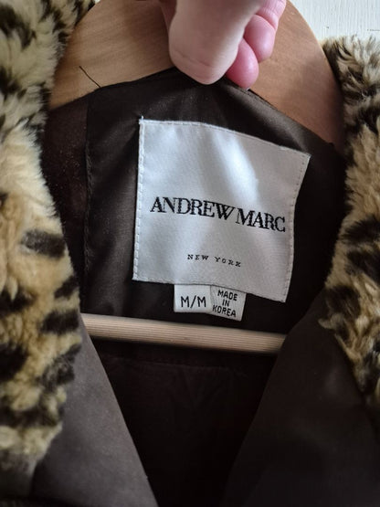 Brown Andrew Marc Utility Jacket, M