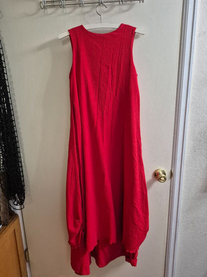 Red Dunes Maxi Dress, XS
