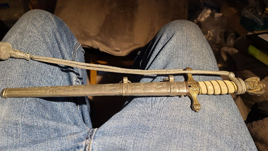 Eickhorn Vintage WWII Era German 2nd Model Naval Dagger Marked Original Eickhorn Original