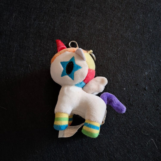 Tokidoki Unicorn Colorful Stars Keychain 4” X 3.25”