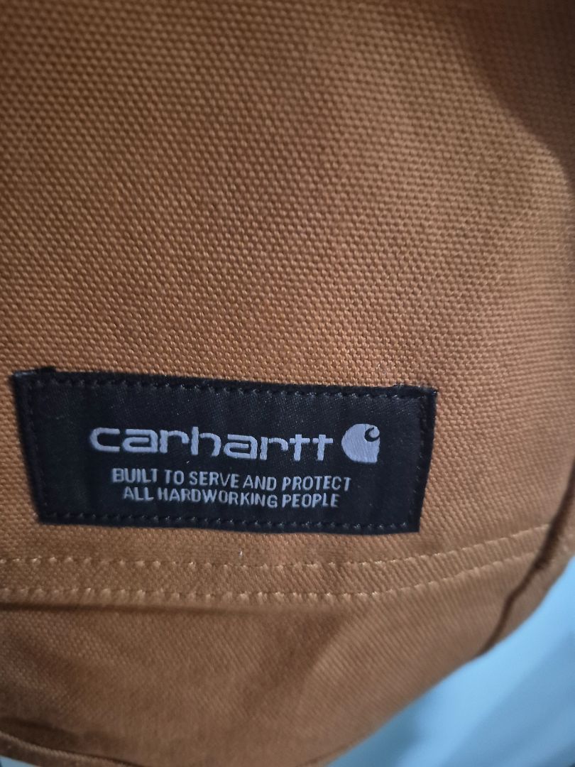 Brown Carhartt Firm Duck Bib Apron, One Size