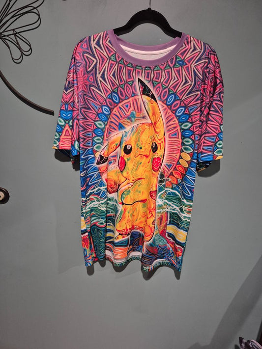 AnimeApe Trippy Pikachu T-Shirt, XL