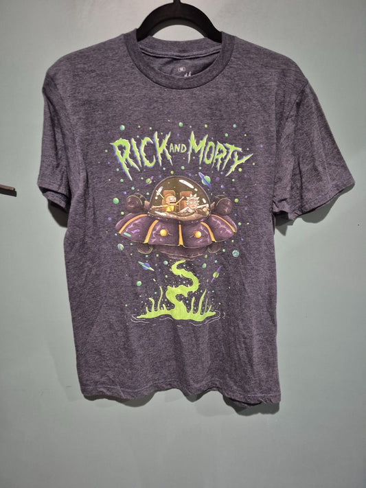 Grey Rick and Morty T-Shirt, M