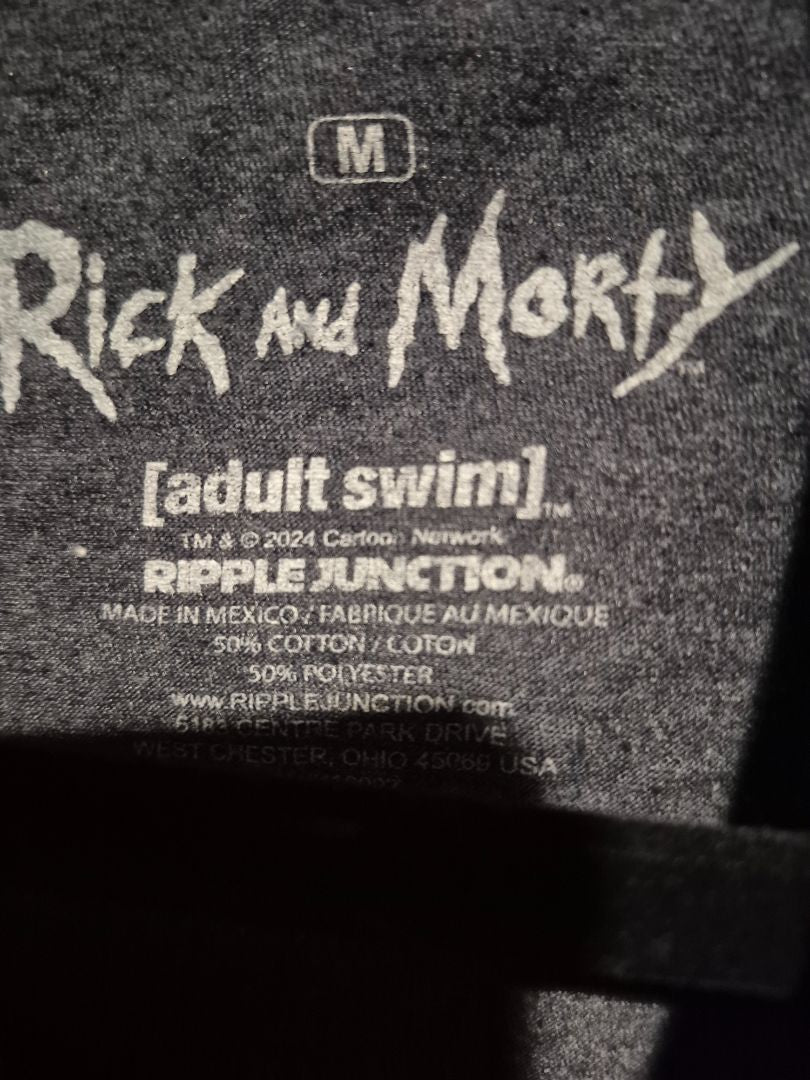 Grey Rick and Morty T-Shirt, M