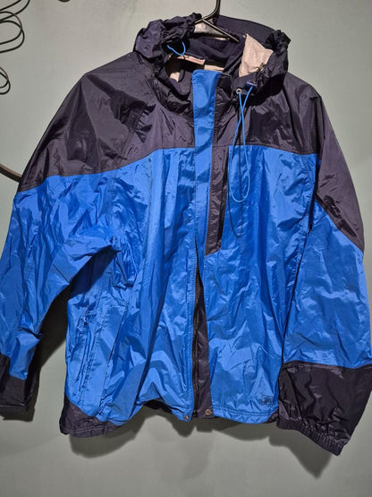 Blue/Black REI Raincoat, XL