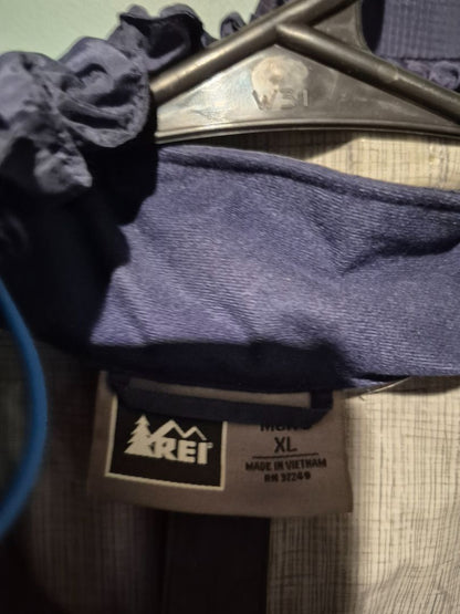 Blue/Black REI Raincoat, XL