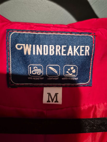 Windbreaker Rain Coat, M, Red