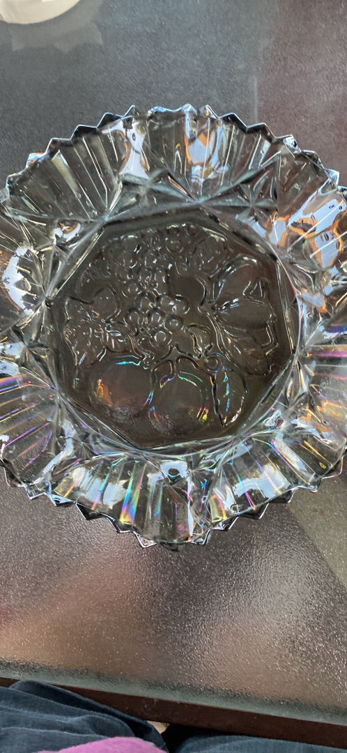 Black Federal Glass Black Pioneer platter, 10.5”