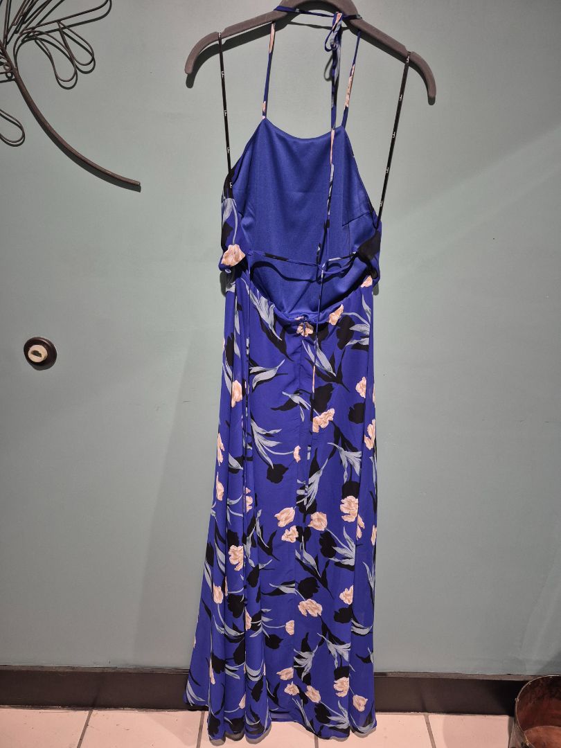 Blue w/Flowers Lulus Dress, M