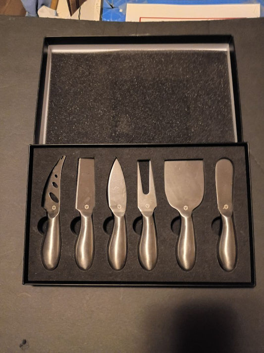 Icosa Living Lunar 6 pc Cheese Knife Set