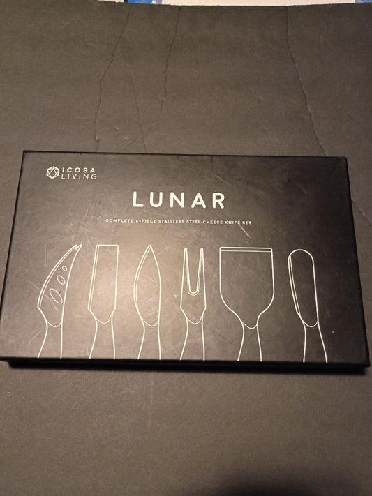Icosa Living Lunar 6 pc Cheese Knife Set