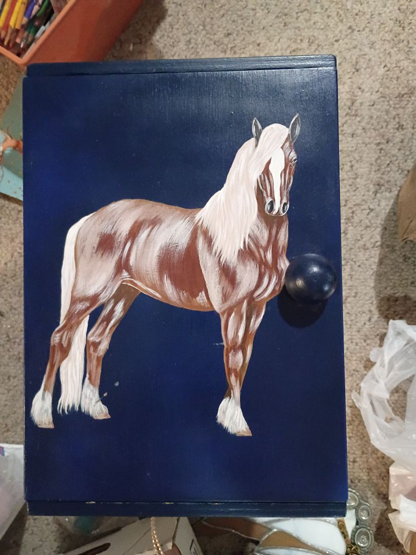 Handpainted Horse Box