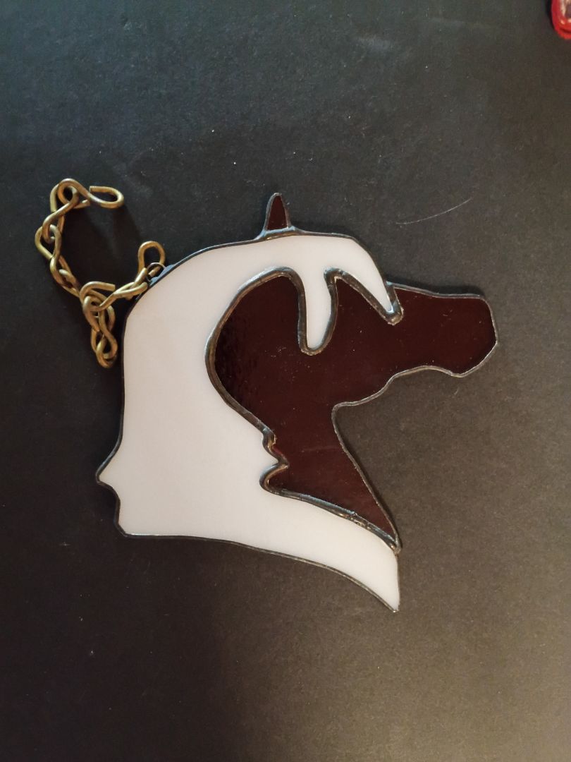 stained glass horse head (small)