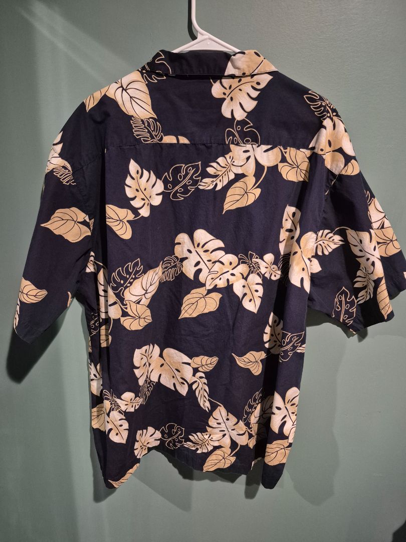 Blue/Tan High Sierra Hawaiian Shirt, XXL