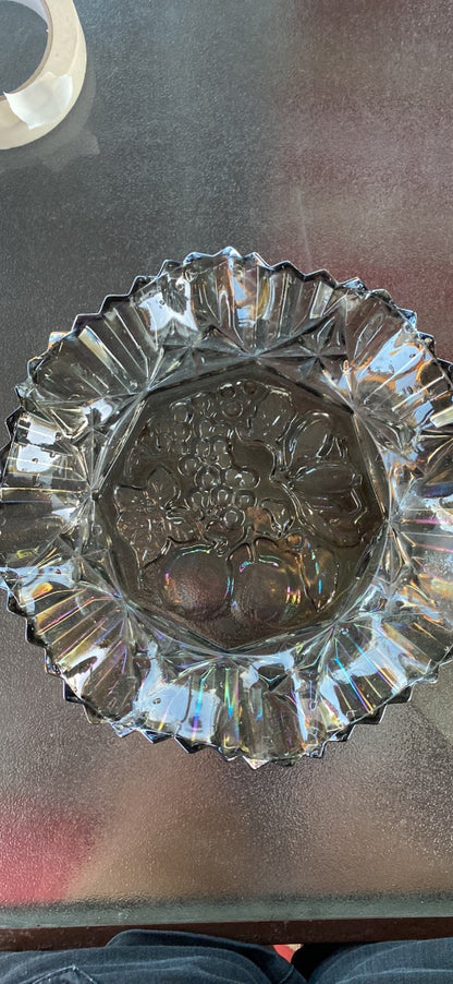 Black Federal Glass Black Pioneer platter, 10.5”