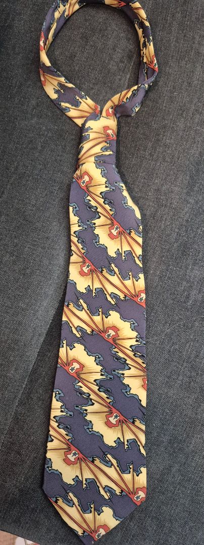 Grey/Yellow Grateful Dead Neck Tie