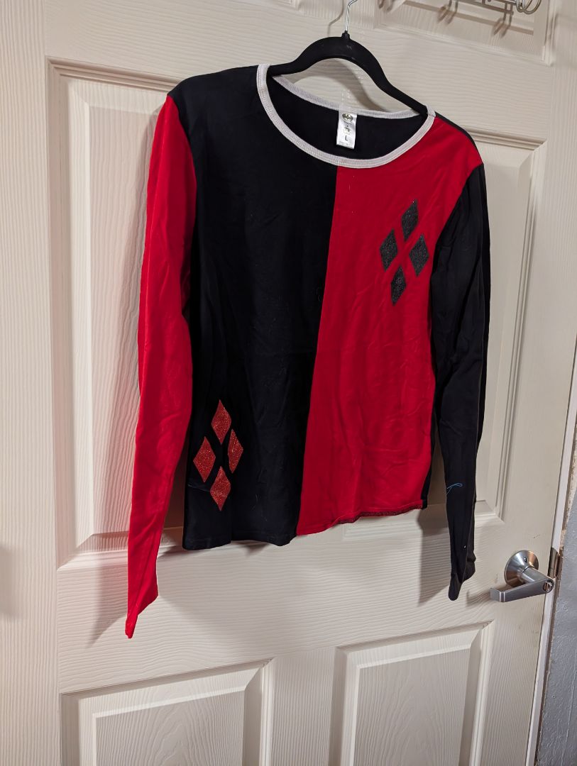 Harley Quinn Long sleeve Shirt, LG