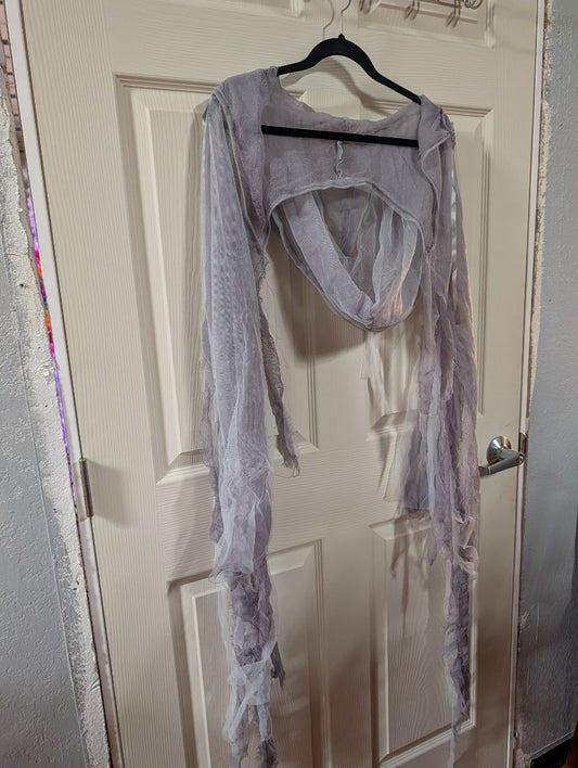 Haunting Beauty Ghost Dress & Hood, LG