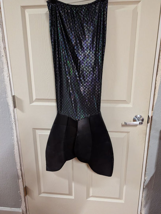 Black Iridescent  Mermaid Tail Skirt