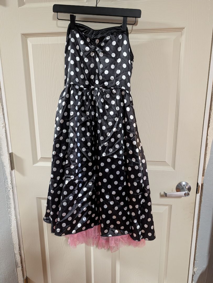 50s Polka Dot Dress, LG