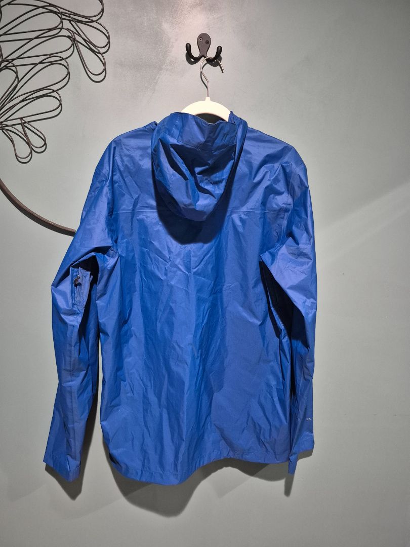 Eddie Bauer Weather Edge Cloud Cap Rain Jacket, Blue