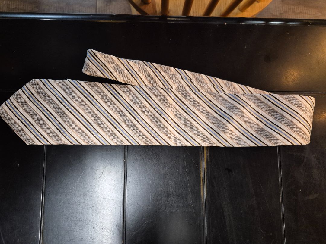 Grey/Blue Striped Boss Ties