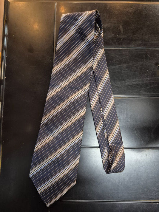 Blue Striped Fendi Tie