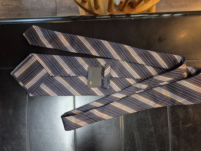 Blue Striped Fendi Tie