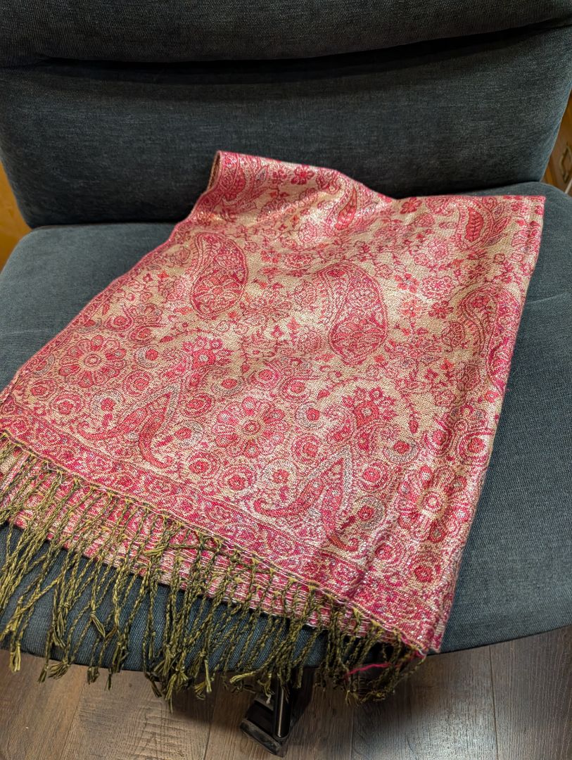 Floral-Paisley Shawl Scarf