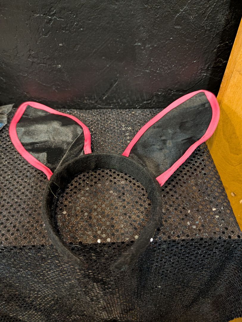Pink & Black Bunny Ears