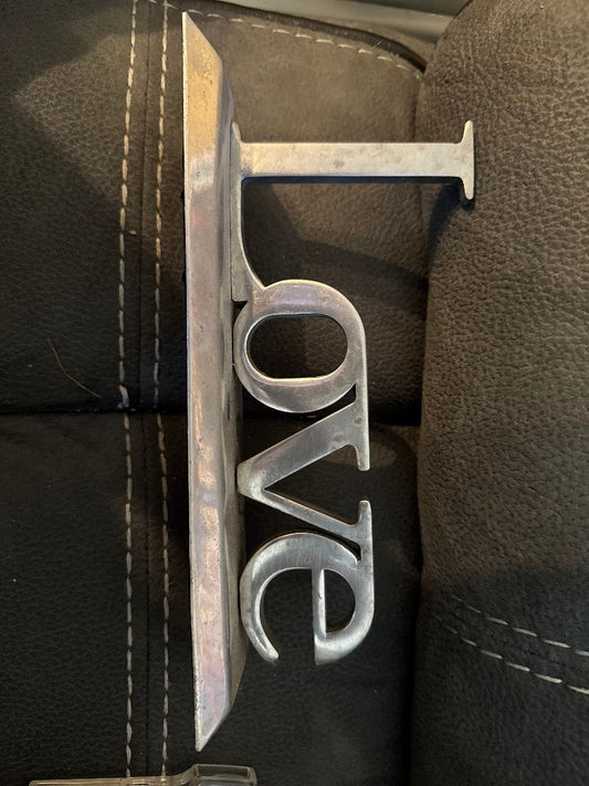 Metal "Love" Sign