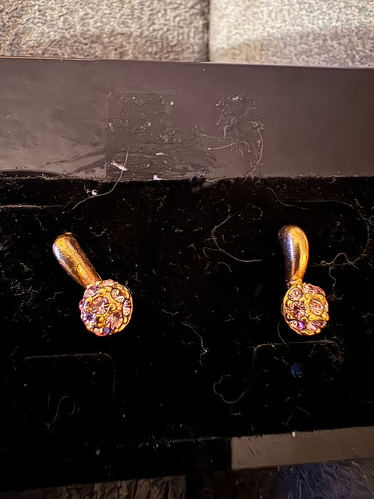 Pink Music Note Earrings