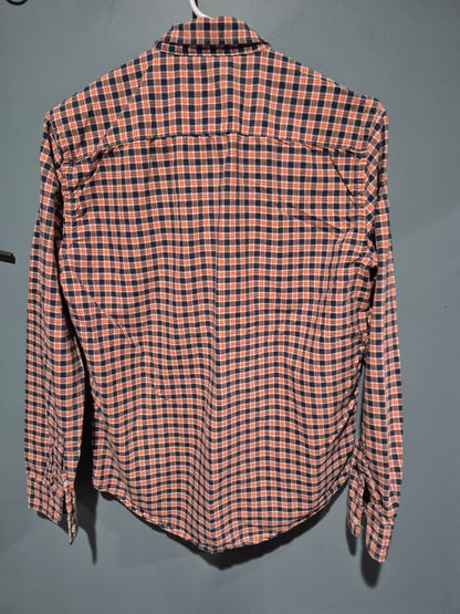 Red/Blue Plaid Ralph Lauren Long Sleeve Button Shirt, S/P
