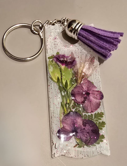 Purple Handmade Key Chain
