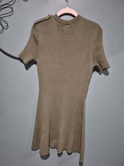 Army Green French Connection Dress, S