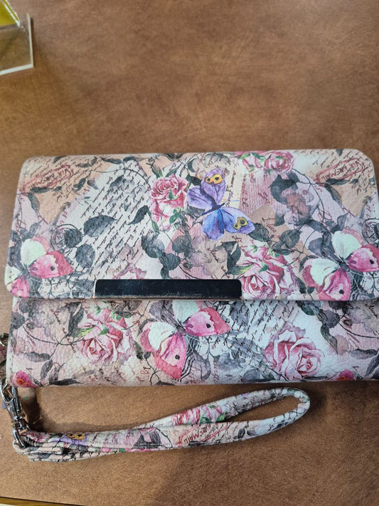 Pink  Checkbook Cover & Wallet, 7.5" × 5.5"
