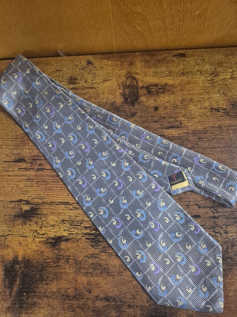 Silver Robert Talbott Tie