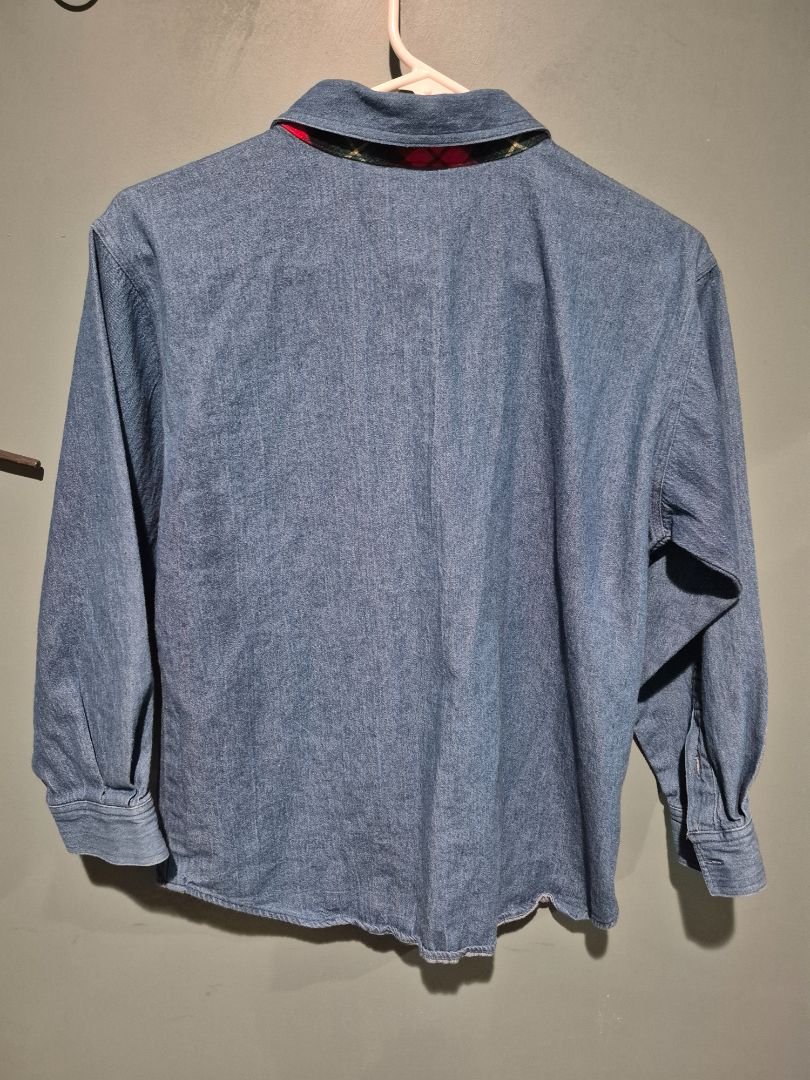 Denim Susan Bristol Petites Long Sleeve Button Shirt, S