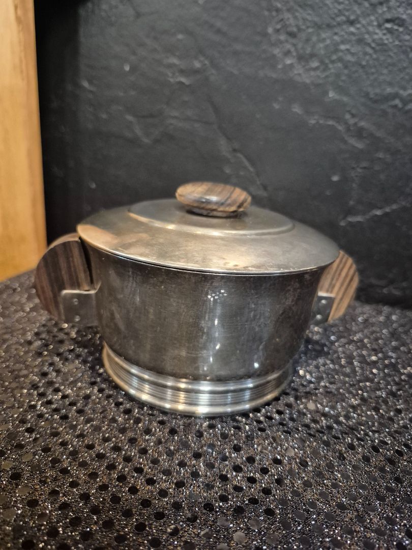 Eucuis Art Deco Silver Plated Suger Bowl