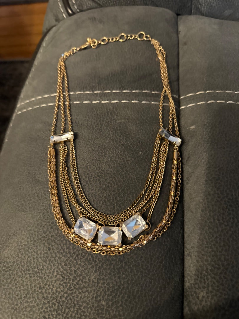 MultiStrand Rhinestone Necklace